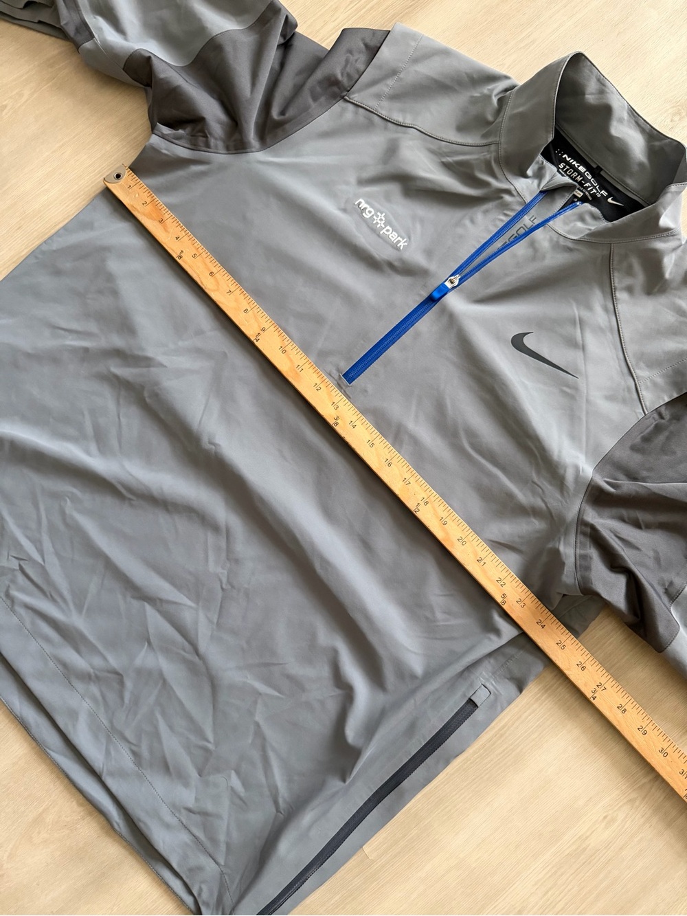 Nike Pullover Jacket Mens XL Black Storm-FIT 10 Half Zip Golf NRG Park Sz XL - Picture 4 of 7